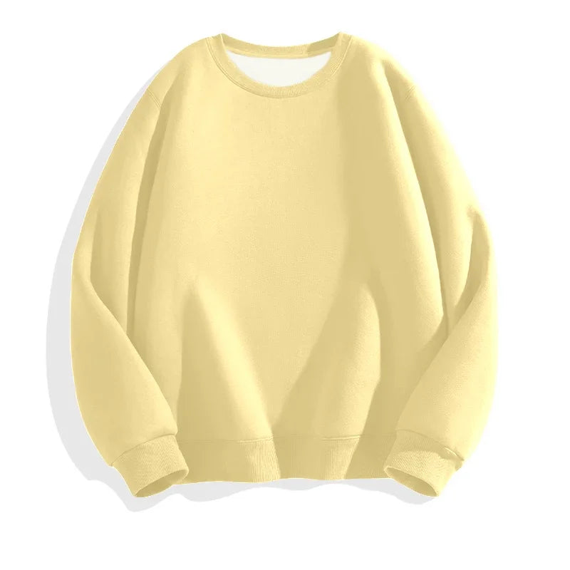 LEGIBLE Autumn Winter Woman's Hoodies Oversize Female Loose Solid Thicken Fleece Warm Women Sweatshirts Lady