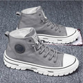 Men's High Top Sneakers 2025 New Canvas Shoes Fashion Male High Top Casual Skateboarding Vulcanized Shoes Brand Comfort Sneakers