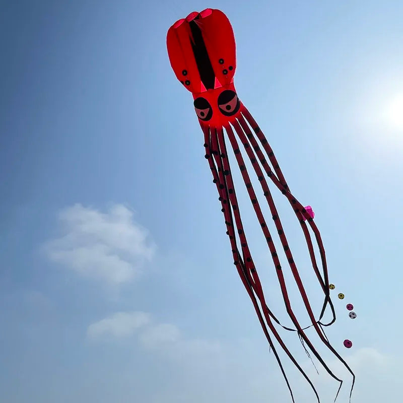 Octopus Kite 18m Large Octopus Kite Available for Custom Large Kite Advertising Kite, Red Octopus Kite.