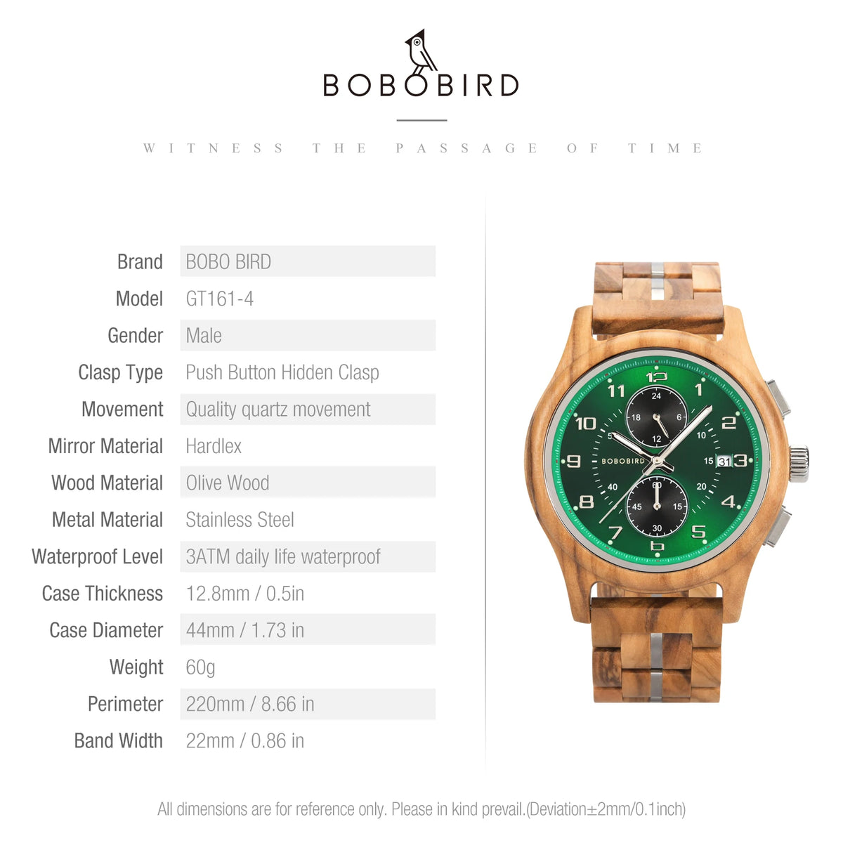 BOBO BIRD Wood Watch Men Business Quartz Watches Engraved Wooden Chronograph Wristwatch With Date Display Custom Reloj Madera