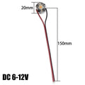1W 3W LED Bead Light Plate DC3-5V/6-12V/12-24V Drive Free Light Chip Battery Light Source Board With 15cm Line for DIY Bulb