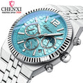 CHENXI Men Quartz Business Watch with Stainless Steel Strap