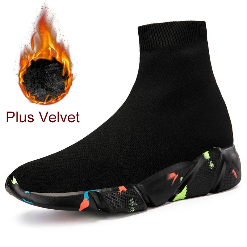 MWY Socks Running Shoes Women's Sneakers Sports Shoes for Women Man Breathable Casual Elasticity Platform Vulcanize Ankle Boots