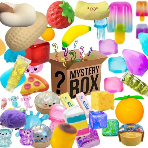 & Surprise Box Toys Novelty Stress Relief Assorted Squishy Figures Blind Box Fun Mystery Fidget  Stress Relief Surprise