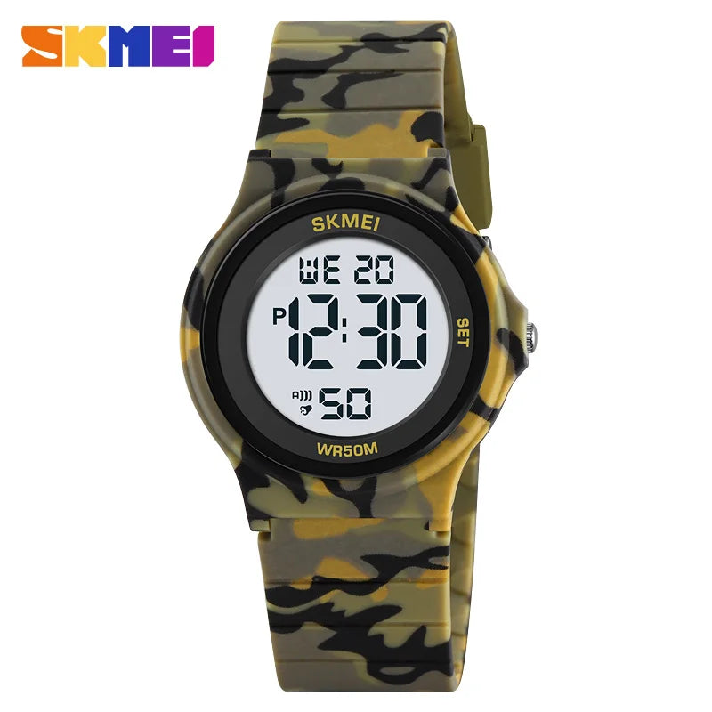 SKMEI 2303 Waterproof Digital Kids Watch with Shockproof Plastic Case