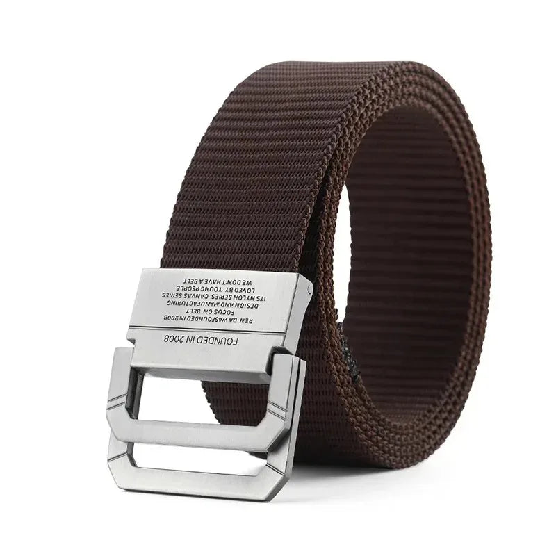 Men Belt Nylon Webbing Fabric Tactical Army Canvas Casual Fashion Luxury Designer Jeans Belt for Men Military Sports Strap HB009