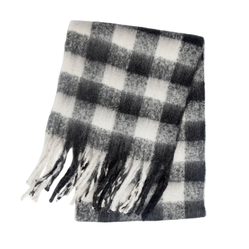 2026 Winter Thick Warm Scarf Women Cashmere Shawl and Wraps Pashmina Neckerchief Bufanda Female Rainbow Hairy Tessel Echarpe New