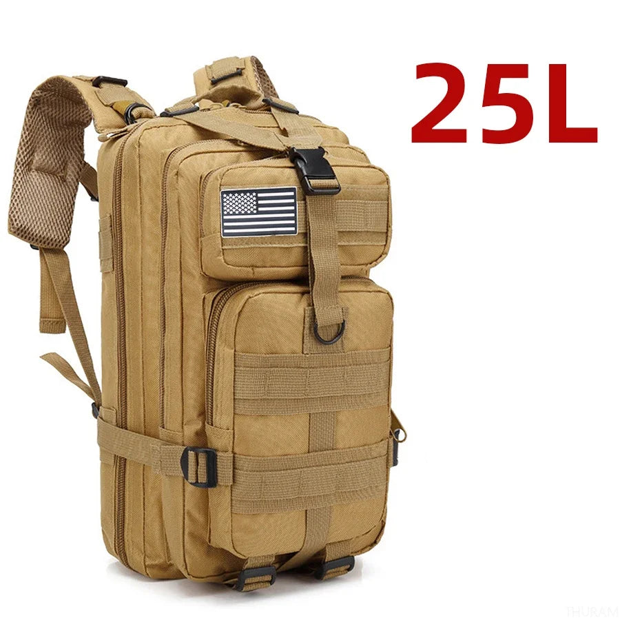 25l/50l Sturdy Nylon Waterproof Tactical Sports Trekking Fishing Hunting Camping Hiking Bag Backpack Outdoor Rucksacks