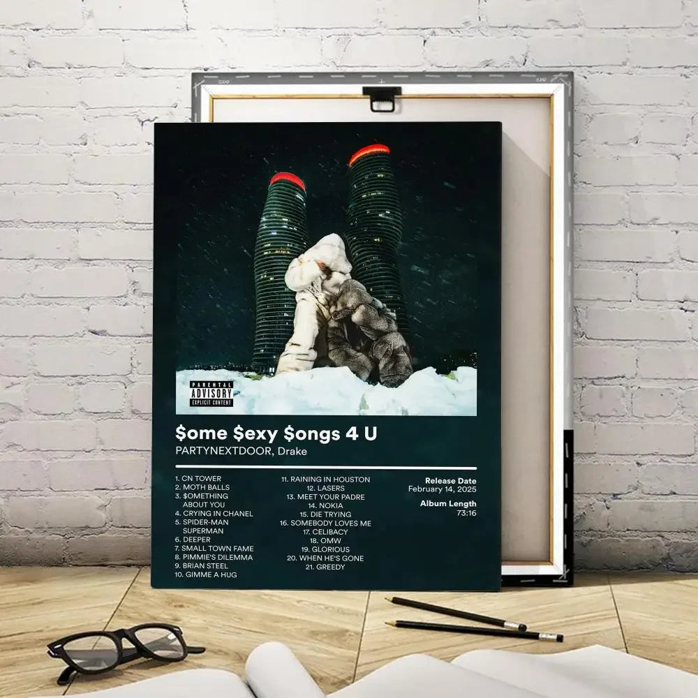 D-Drake Album Cover Rapper Canvas Print Poster