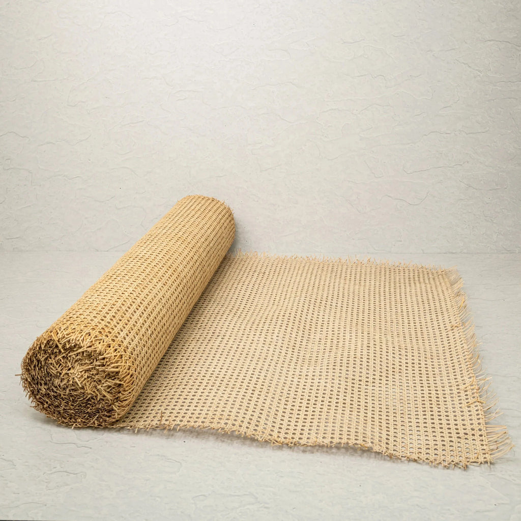 Natural Rattan Cane Webbing Roll 35/40/45/50cm Width Large Size Rattan Roll, Caning Material Rattan Fabric for Caning Projects