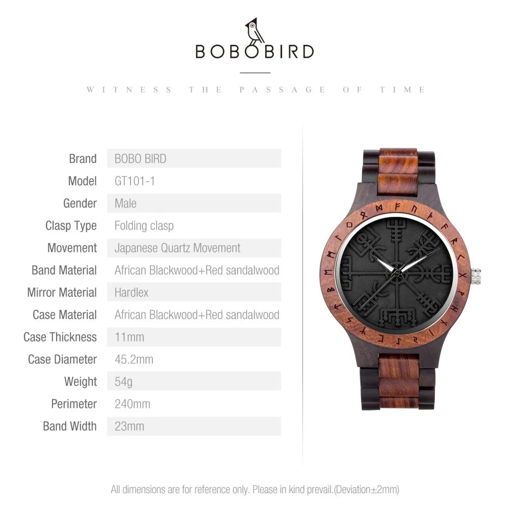 BOBO BIRD Original Wooden Men's Watches New Design Fashion Quartz Wristwatch Top Japanese Quartz Movement Cool Box Dropshipping