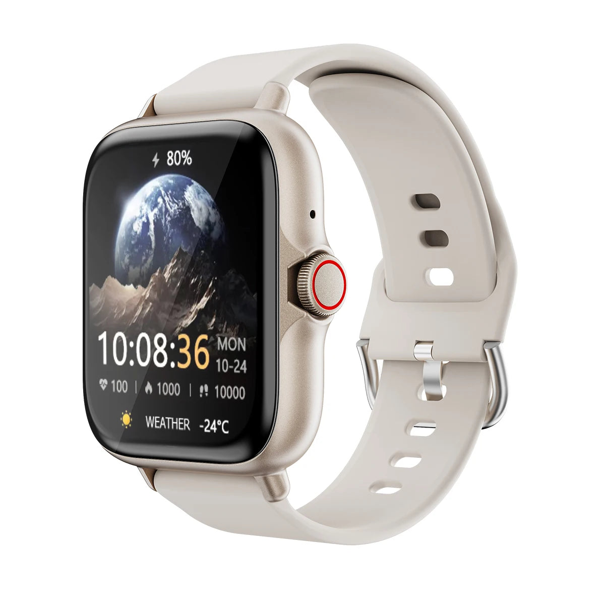1.83'' Waterproof Smart Watch With Message Answer Call Sleep Monitoring Sports Pedometer Information Alerts for iPhone A