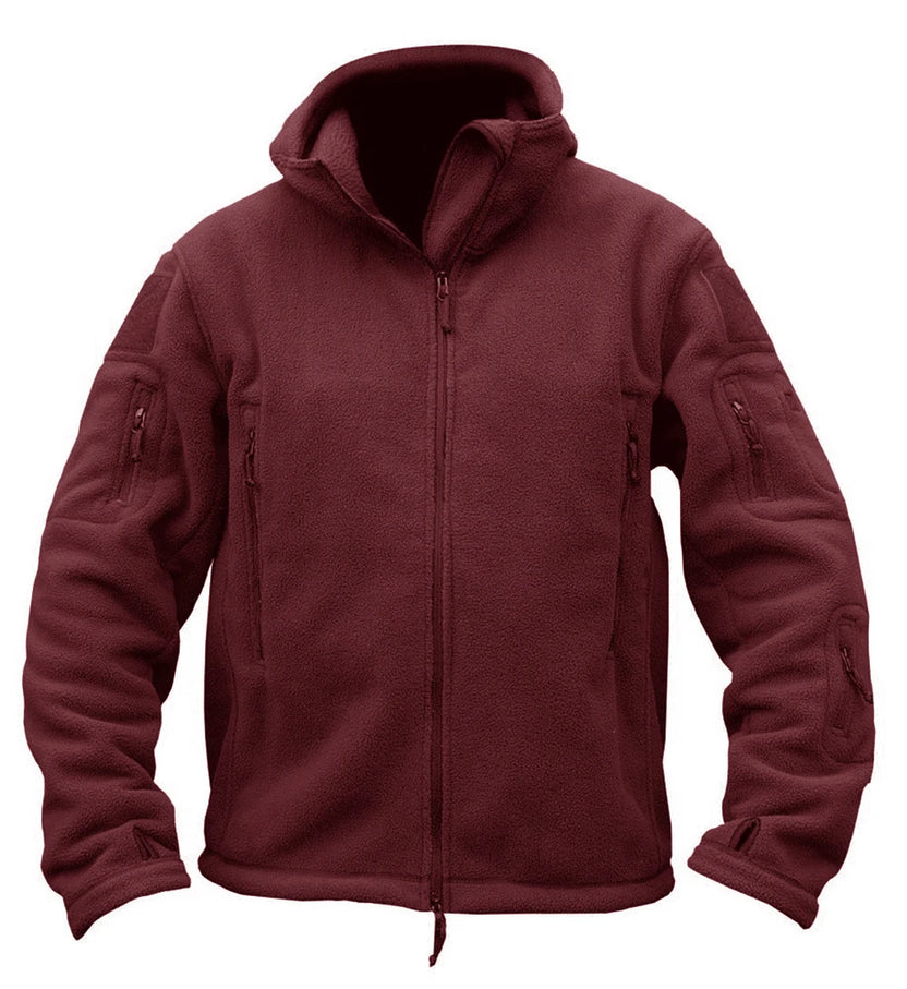Chaqueta térmica de invierno con capucha TACVASEN para hombre, con bolsillos con cremallera, ideal para camping, trabajo, otoño, senderismo y actividades al aire libre.
