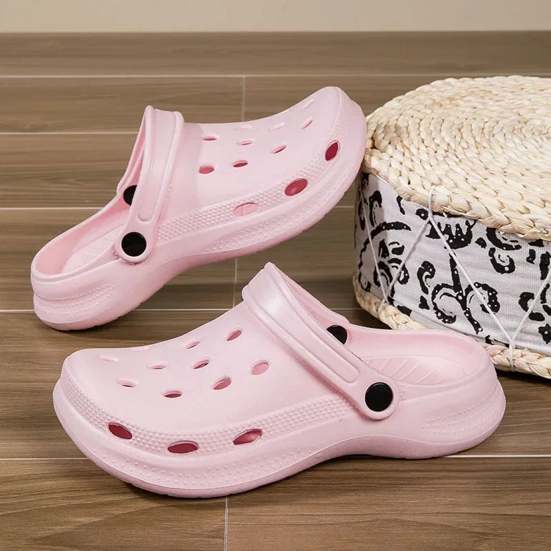 Plus Size 36-48 Summer Slippers Comfortable Men Clogs Lightweight Anti Slip Beach Sandals Woman Fashion Waterproof Garden Shoes
