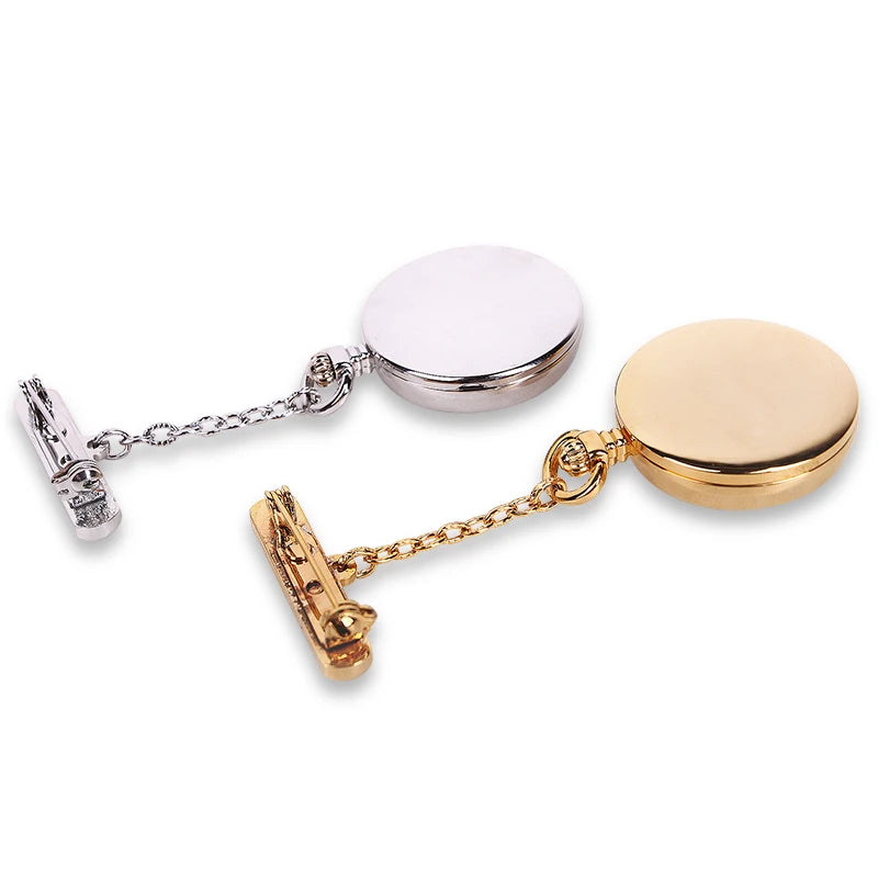 ALK Vision Nurse Fob Watch - Luxury IP Plated Golden Chain With Floral Pattern
