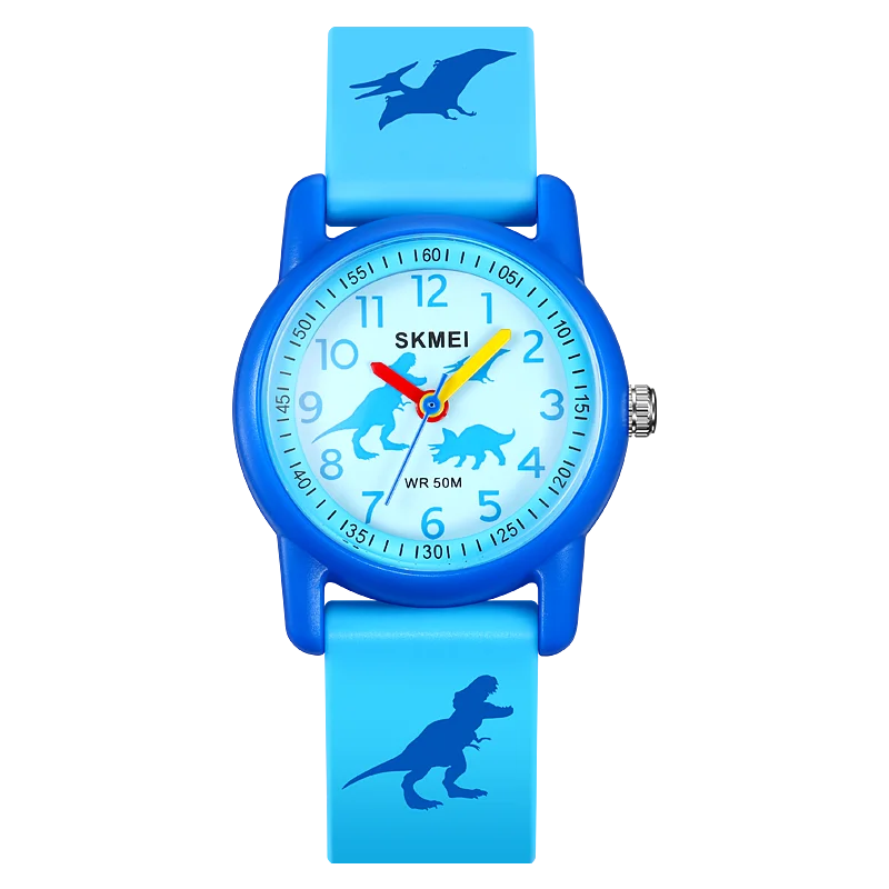 Relojes deportivos SKMEI para niños, resistentes al agua 50m, regalo para niñas y niños, reloj de animales lindo, fácil de leer, correa de TPU de cuarzo para niños