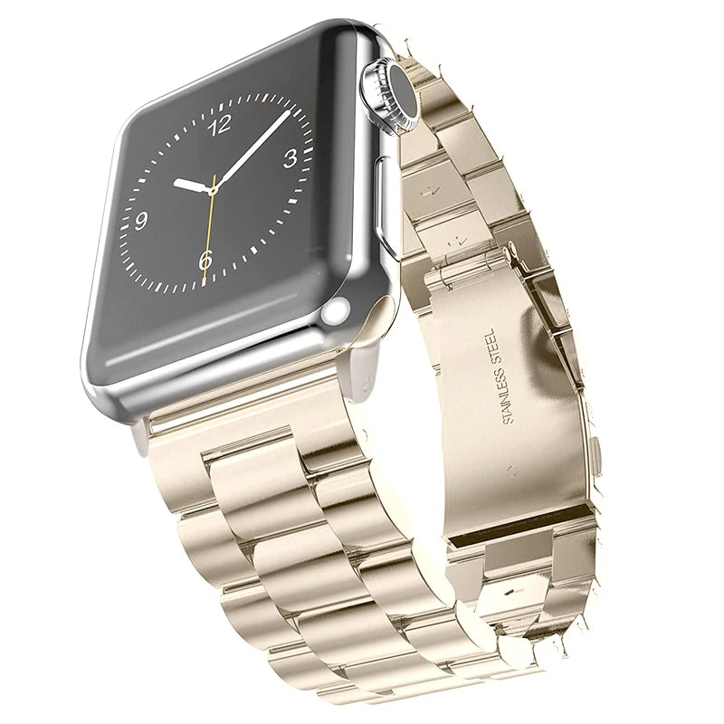 Pasek ze stali nierdzewnej do Apple Watch S10/11 42MM 46MM metalowa bransoleta do iWatch 5 6 SE 7 8 9 41MM 45 44mm 40 49MM Ultra
