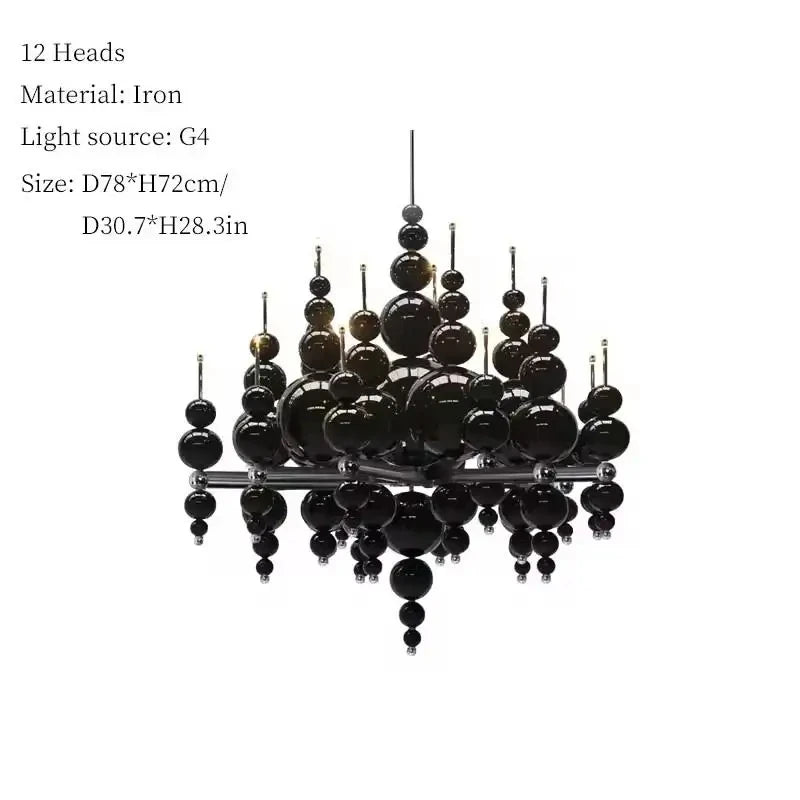 Modern Nordic Iron Ceiling Chandelier with LED G4 Bulbs