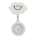 AIYOHI Unisex Quartz Pocket Watch with Retractable Badge Reel