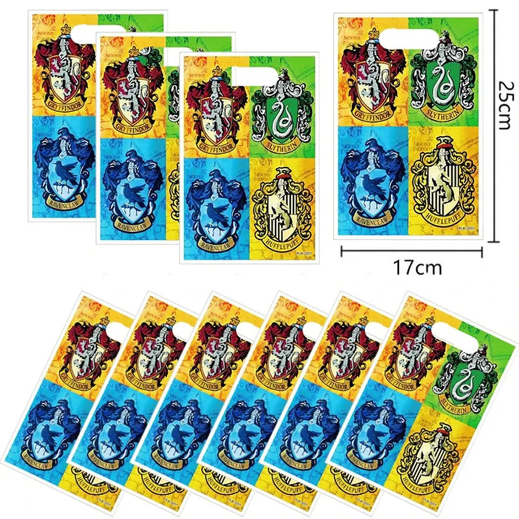 Cartoon Magicss Kids Birthday Party Decoration Academy Set Face Stickers Gift Bags Slap Bracelets & Themed Party Gifts Supplies