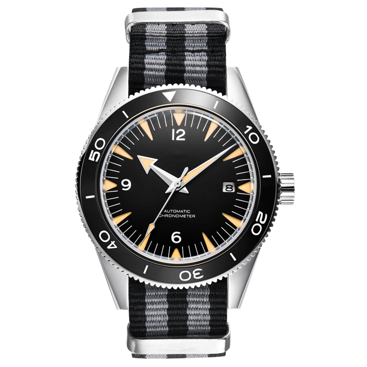 Customized Logo 41MM Men's Watch Luxury Business NH35 Movement Mechanical Watch Sapphire Glass Calendar Diver Wristwatch Model