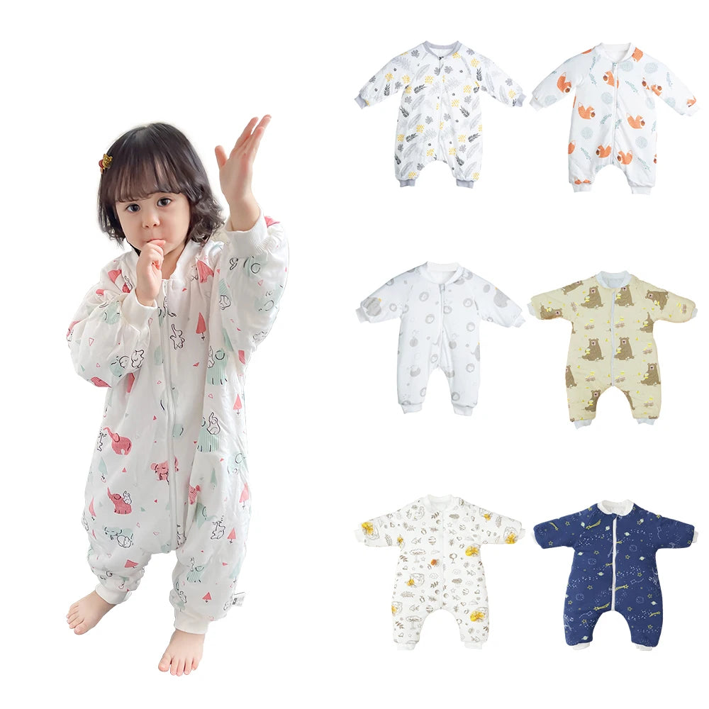 Baby Sleeping Bag Carriage Sack for Newborn Baby Animal Pattern Children Bed Play Split Leg Winter Anti Tipi Sleepsacks Warm