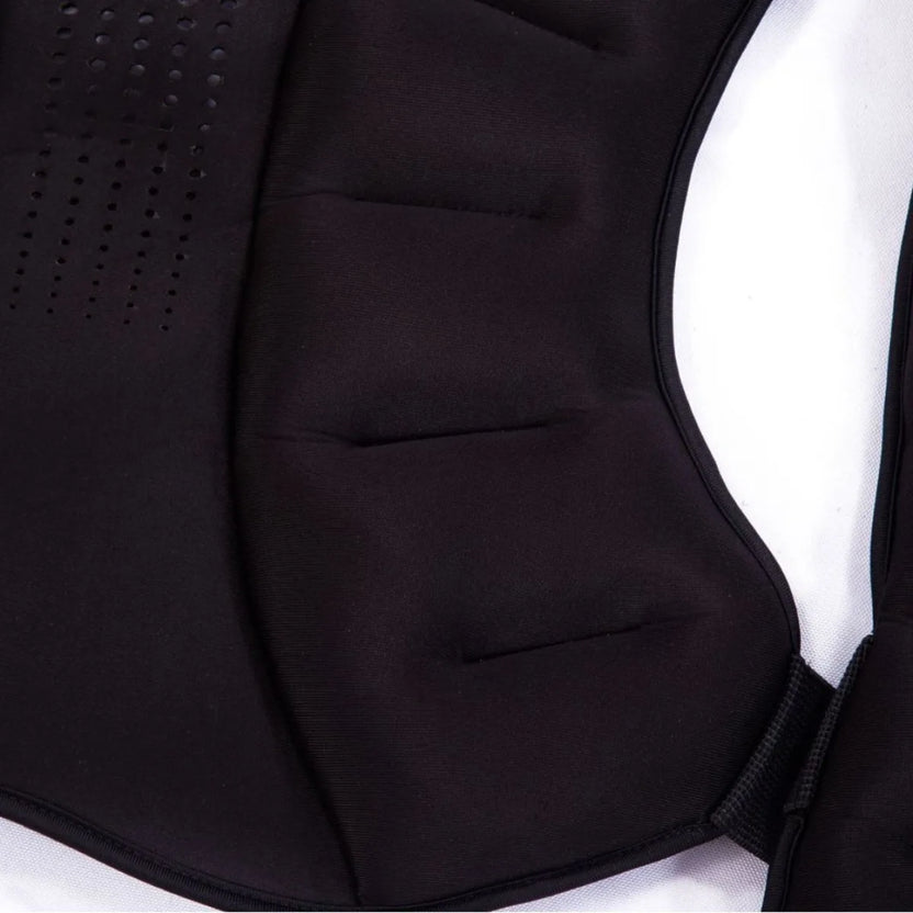 Chaleco lastrado ajustable de doble hebilla para hombre, equipo de fitness de poliéster