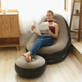New Inflatable Plush Sofa for Lazy People Foldable Foot Sofa Bed Outdoor Convenient Lying Chair With Feet Bench Hot