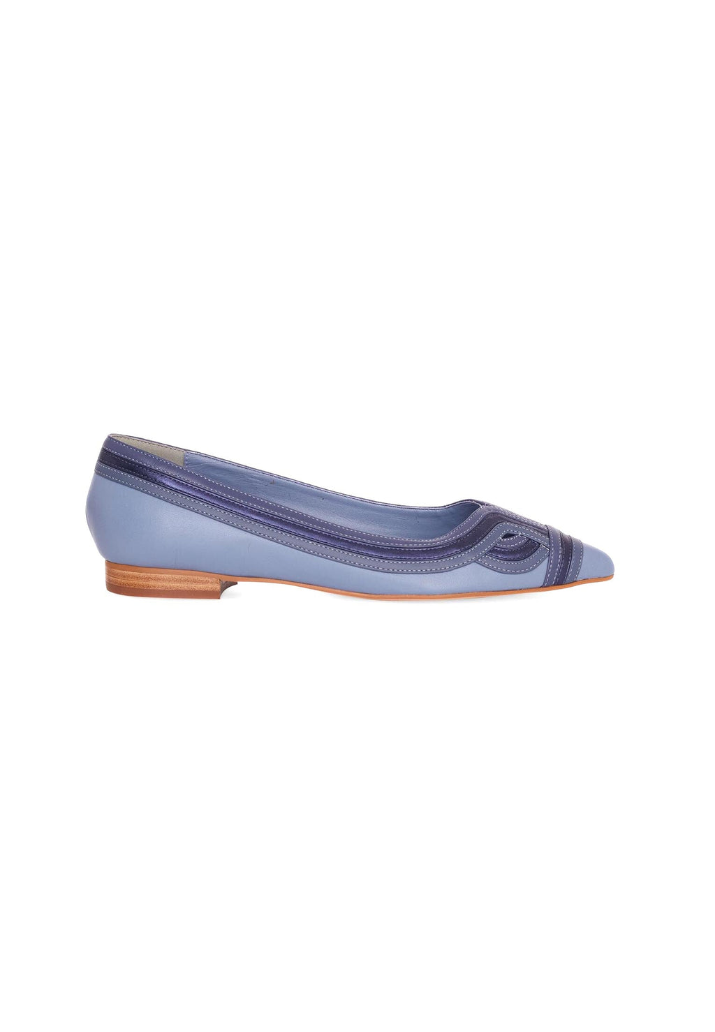 Begonia Caramel Leather Ballerinas – Pointed Toe Flats