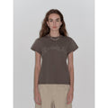 "May Time" Luxury Brand Same Version 3D Long-Staple Cotton Slightly Waist Rivet T-Shirt