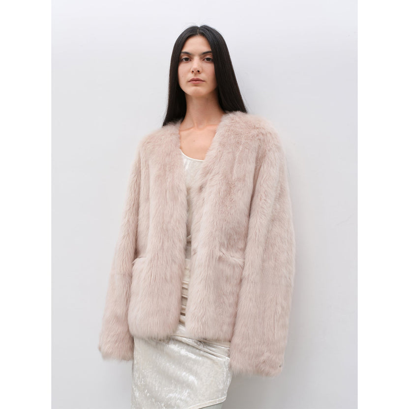 Abrigo rosa de piel de oveja Toscana Babylon Phantom Nights