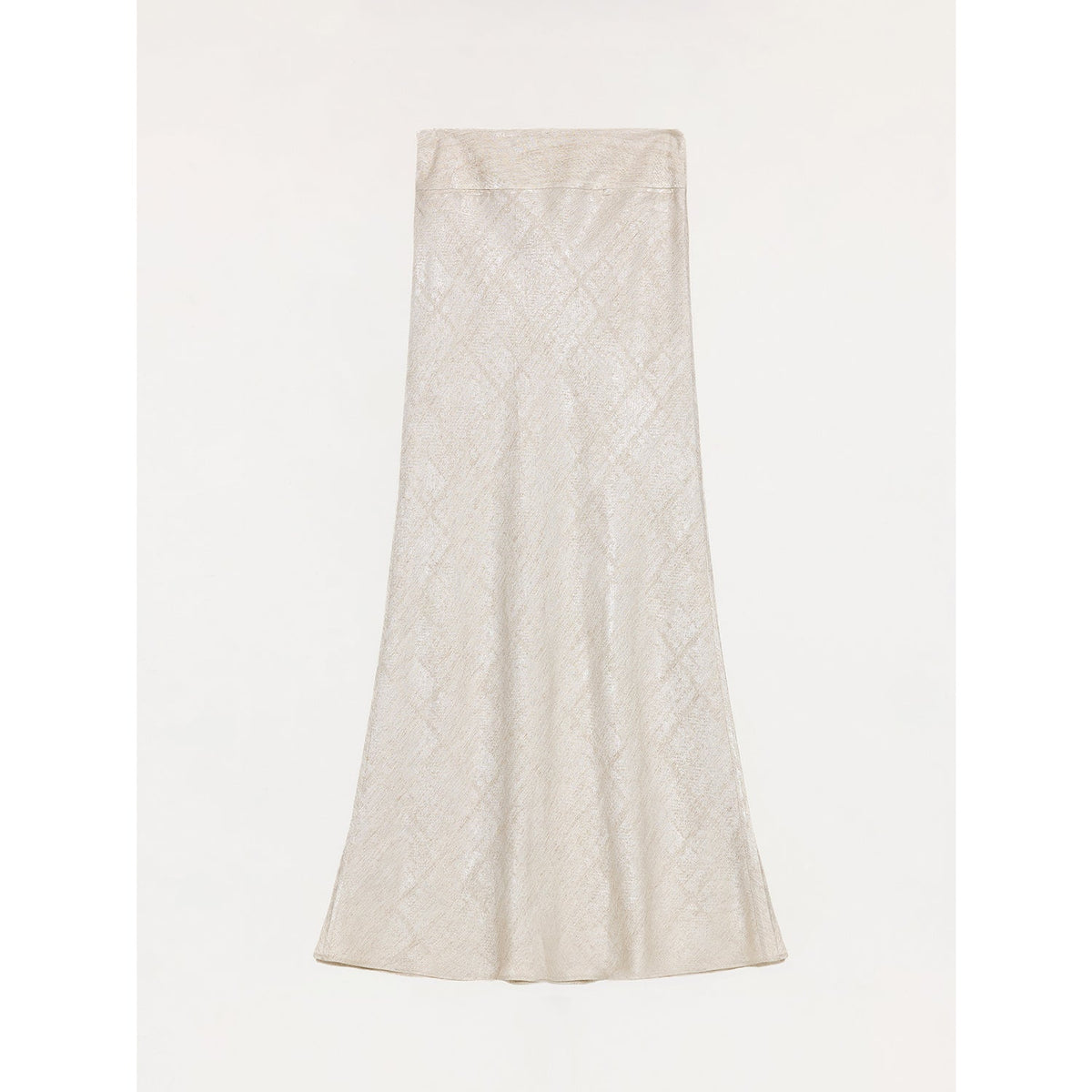 Tencel Wool Original Cashew Print Round Neck Slim Long Sleeve and Skirt"Vintage Gene"