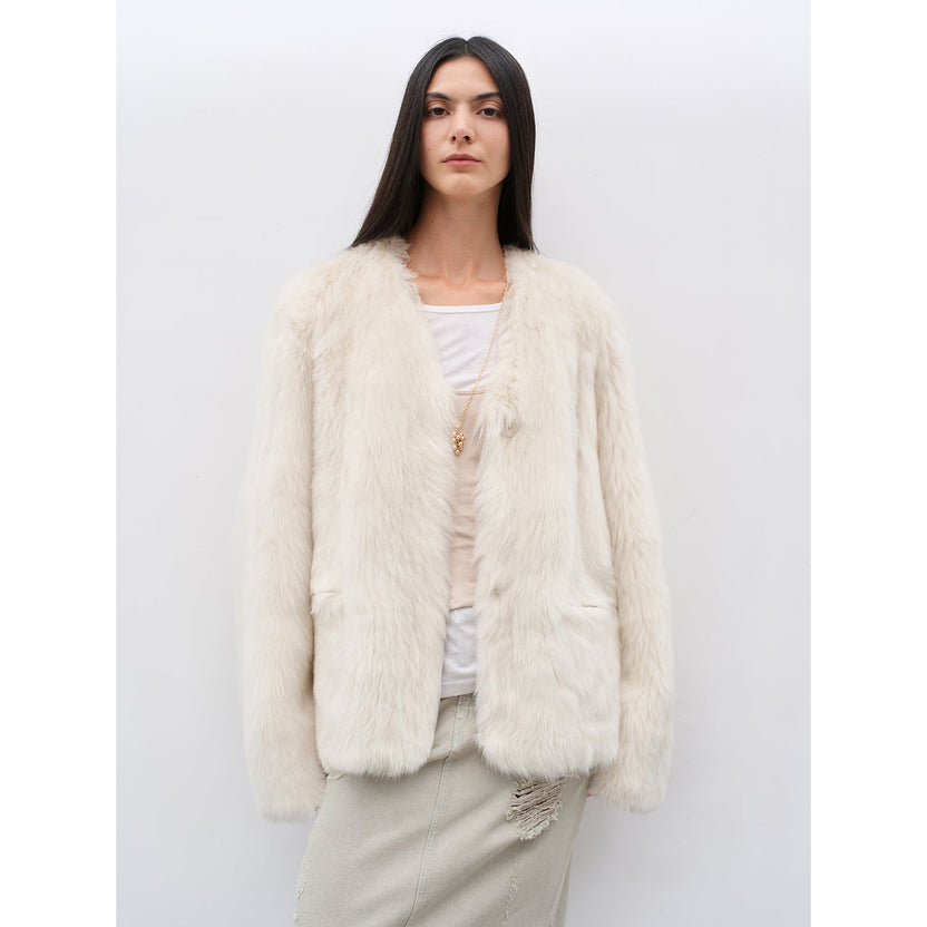 Abrigo rosa de piel de oveja Toscana Babylon Phantom Nights