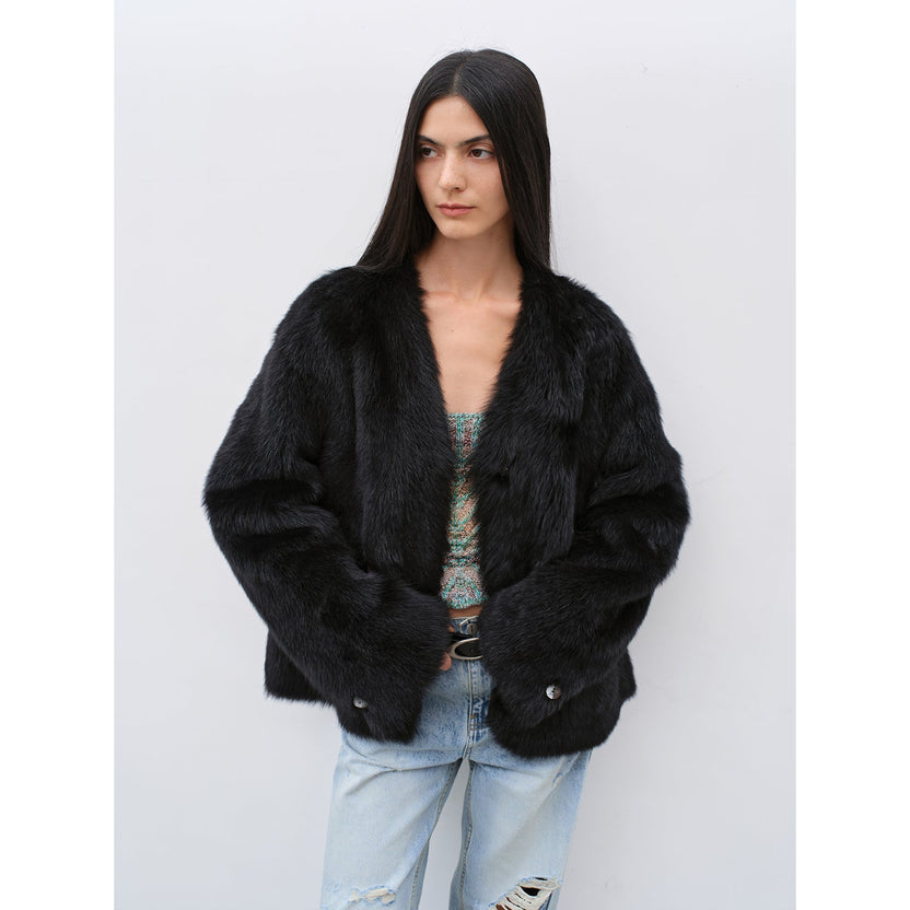 Abrigo rosa de piel de oveja Toscana Babylon Phantom Nights