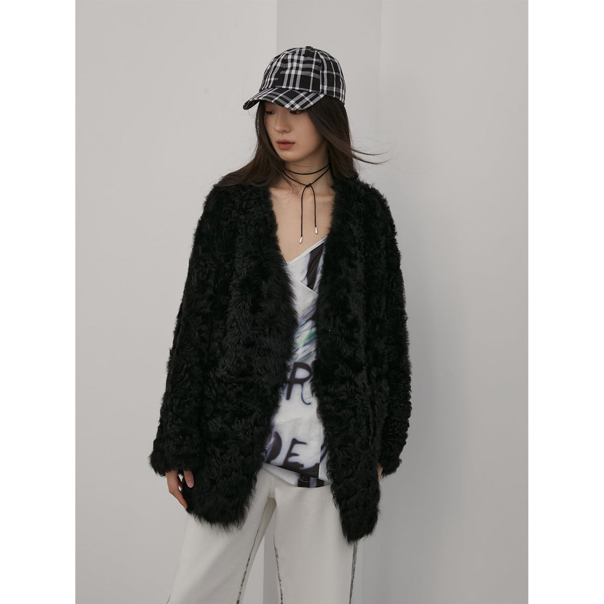 Peach Oolong Tuscan Sheepskin Coat Winter