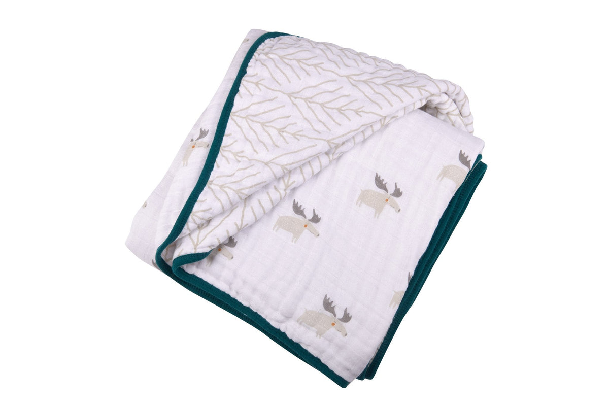 Mister Moose und Forest Arrow Baumwoll-Musselin-Decke Newcastle