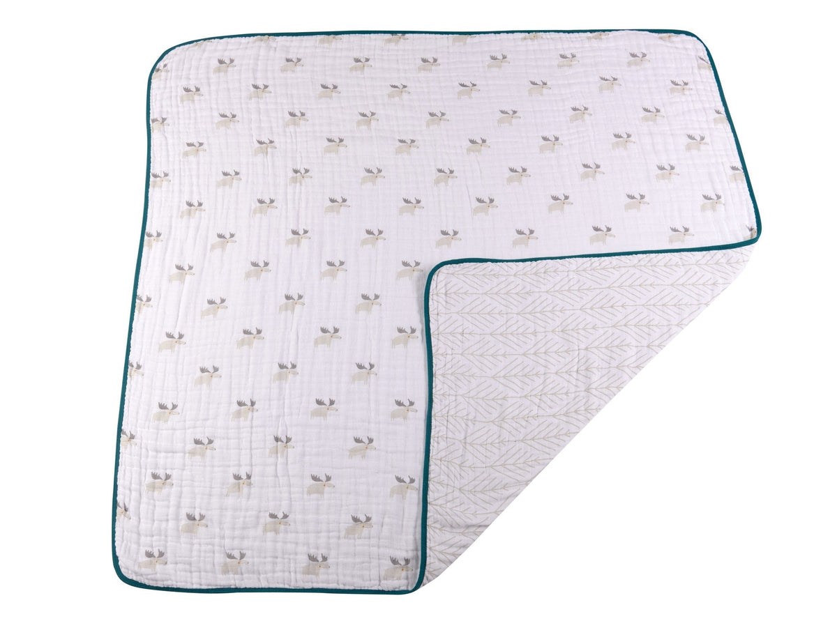 Mister Moose und Forest Arrow Baumwoll-Musselin-Decke Newcastle