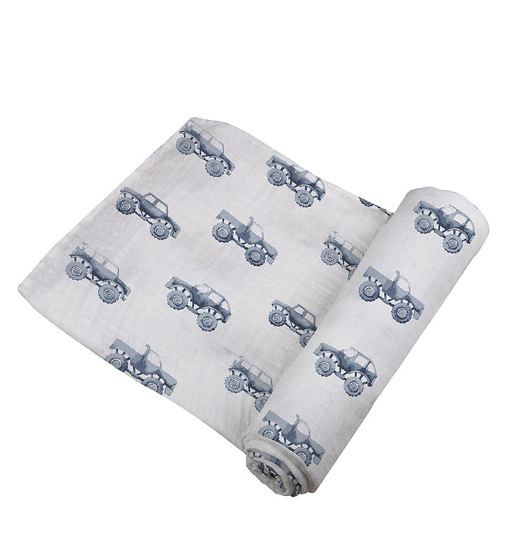 Bawełniany otulacz Indigo Monster Trucks