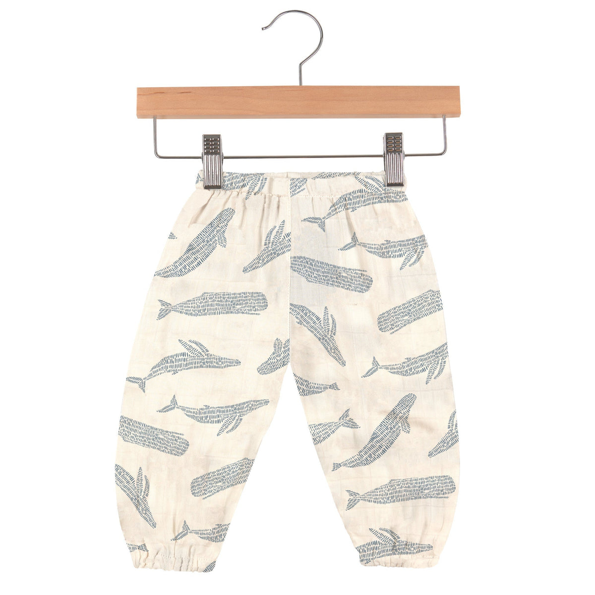 Pantalones cortos Newcastle de bambú con diseño de ballenas Blue Shadow