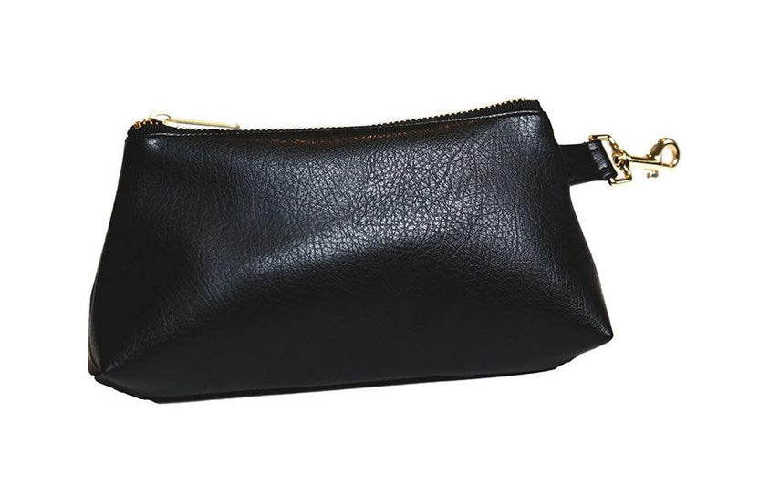 Classic Black Vegan Leather WRISTLET SET
