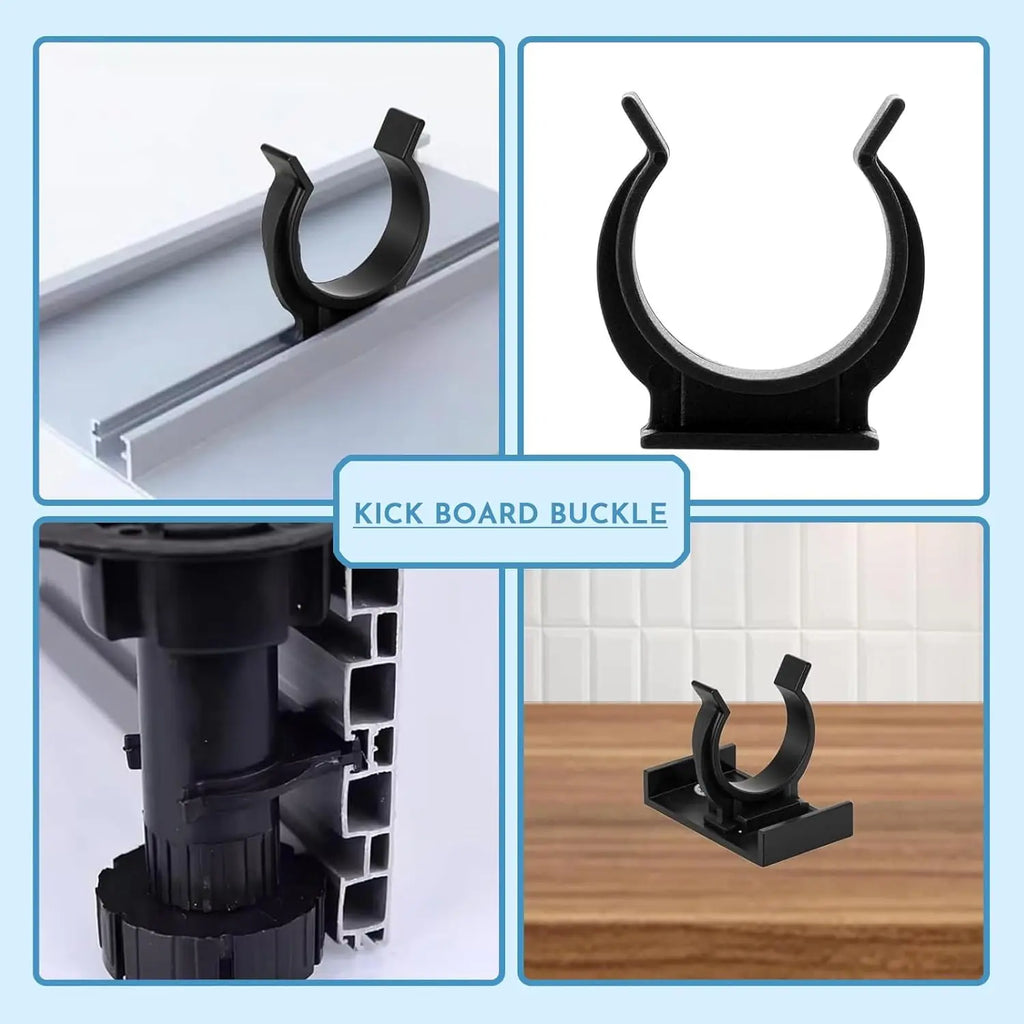 50 piezas de clips de zócalo para cocina, para conectar al pie del mueble
