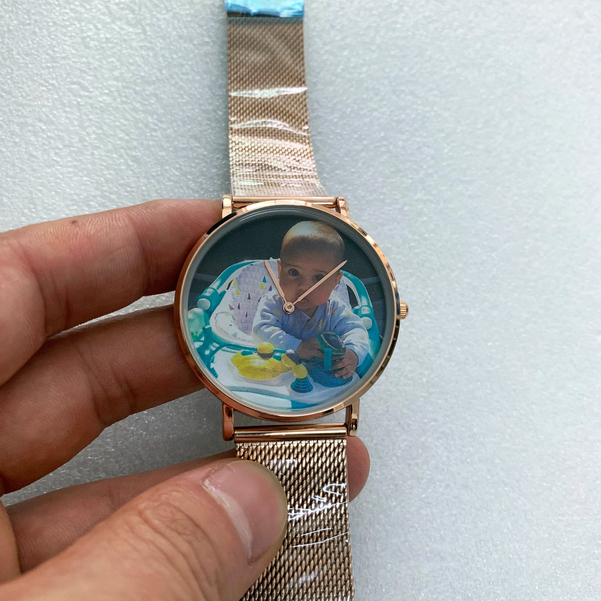 Custom Your Own Logo Watch Leather Personalized Wrist Picture Watches Printed Watch Dial Customized