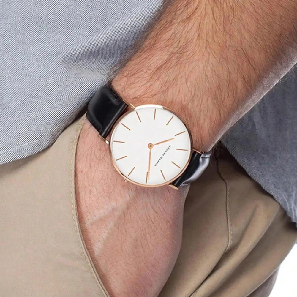 Japan Quartz Movt Men Simple Waterproof Fashion Brand Black Nylon Sport Casual Watches Men Women Unisex Wristwatch