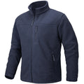 TACVASEN Men's Thermal Fleece Jacket Stand Collar Full Zip Windbreaker