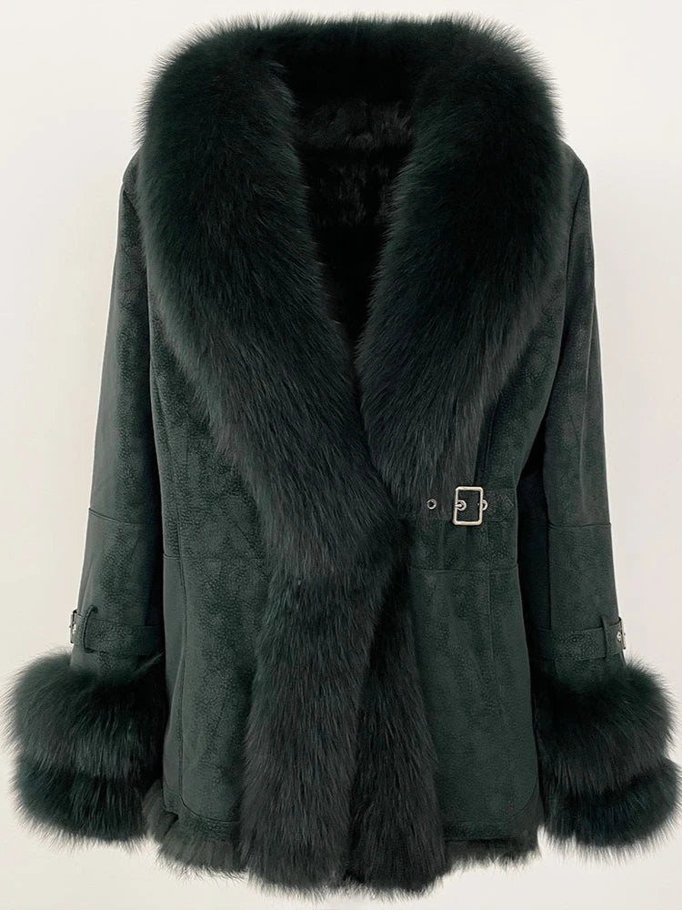 Veste d'hiver pour femme OFTBUY, nouveau modèle en véritable raton laveur