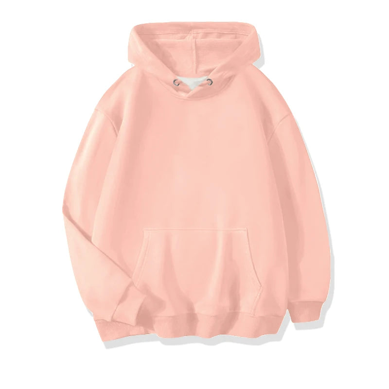 LEGIBLE Damska bluza z kapturem jesienno-zimowa oversize, ocieplana, luźna bluza z polarem