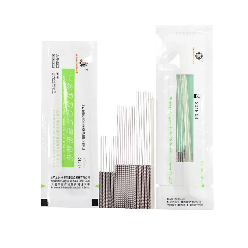 ZHONGYAN TAIHE 2000 Pcs Acupuncture Needle With Tube 4 Boxes 500Pcs/Box Disposable Sterile Sharp Needle Beauty Massage Needles