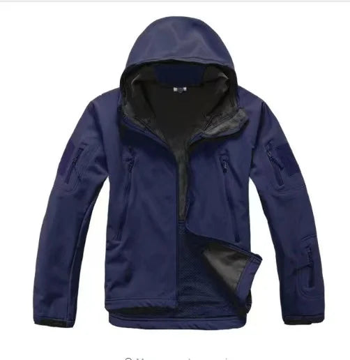 Chaqueta polar softshell para hombre, impermeable, cortavientos y térmica, tallas M-5XL