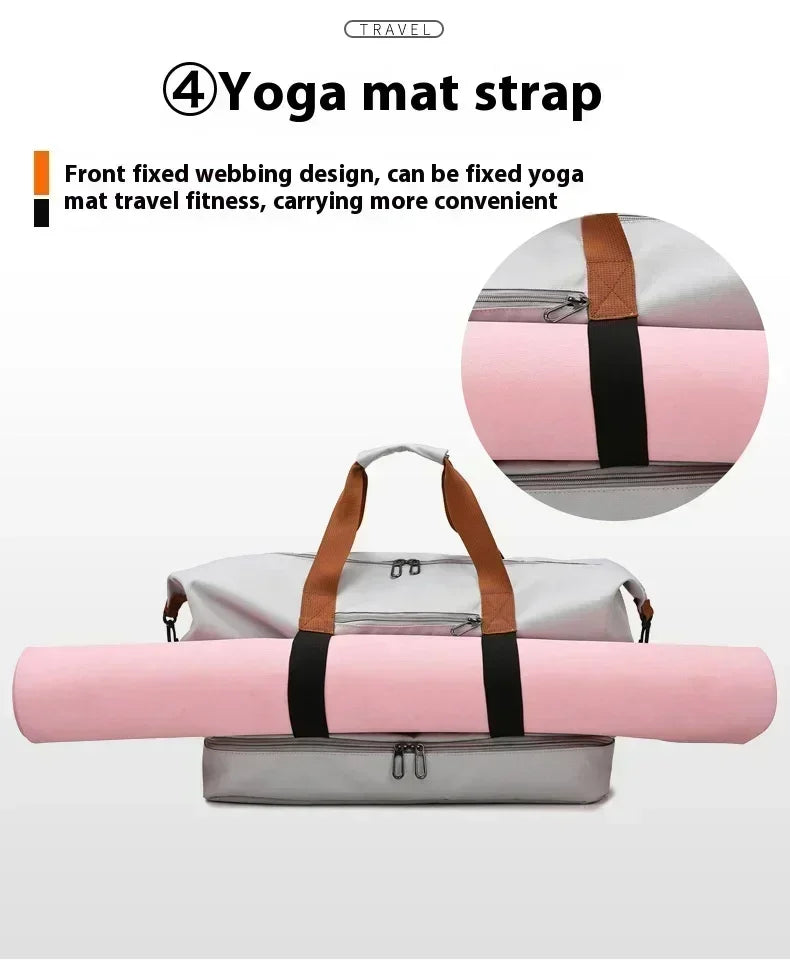 Large Capacity Oxford Travel Gym Bag with Shoulder Strap