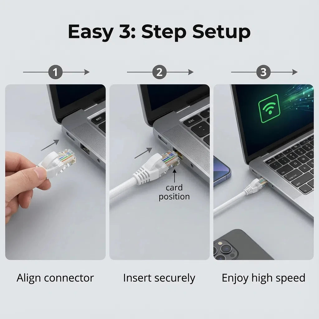 Cat6 Ethernet Cable UTP RJ45 LAN Network Cord 0.5-50m